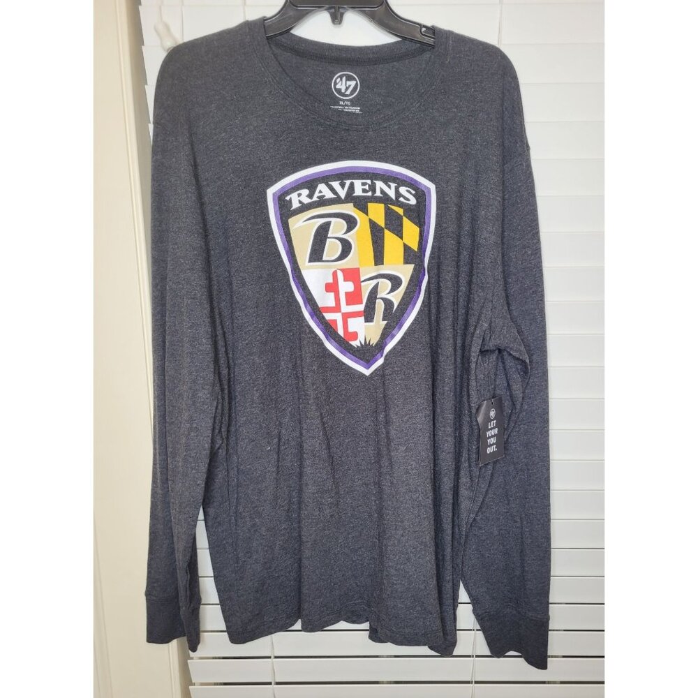 47 Men's Gray Ravens Shirt